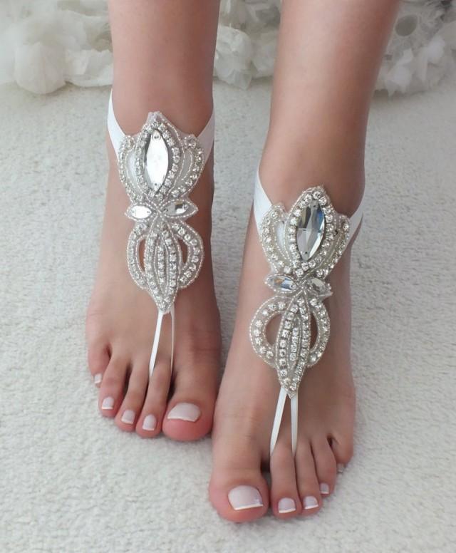 Express Shipping Rhinestone Barefoot Sandals Bridal Anklet Beach