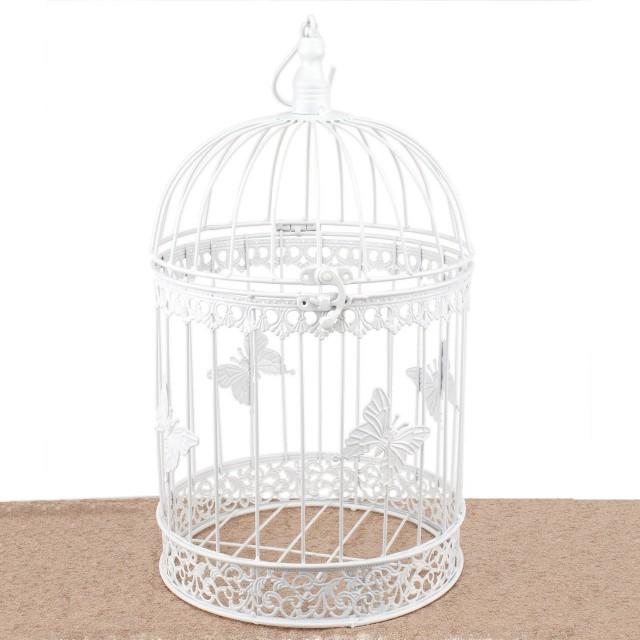 Bird Cage Wishing Well Alternative For Wedding Money Gift Round Metal 