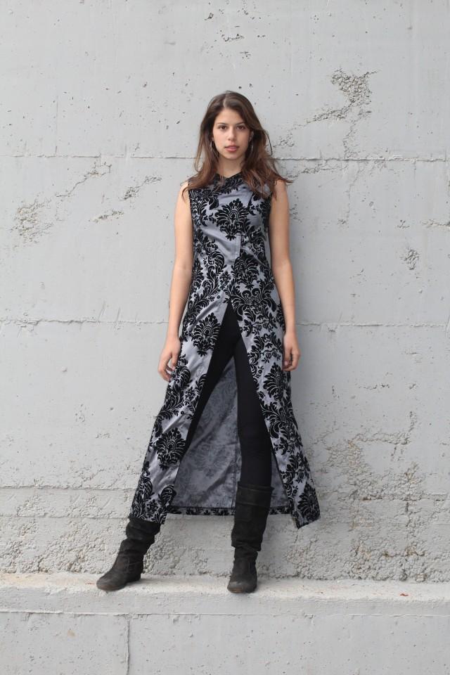 tailored maxi dress