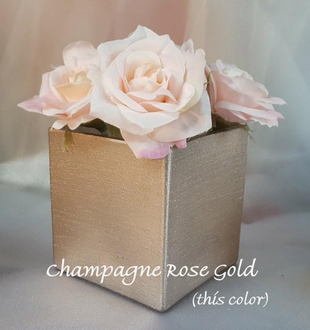 2 Per/ Glass Vase Or Votive Holder, Gold, Rose Gold Custom Votives