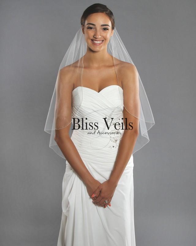 simple bridal veil