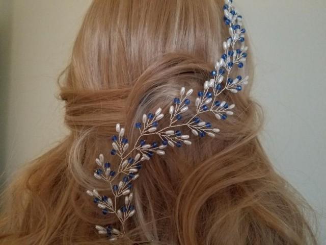 Blue Sapphire Hair Piece - Amazon.com - wide 7
