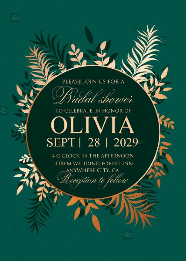 greenery-herbal-gold-foliage-emerald-green-wedding-invitation-set-card