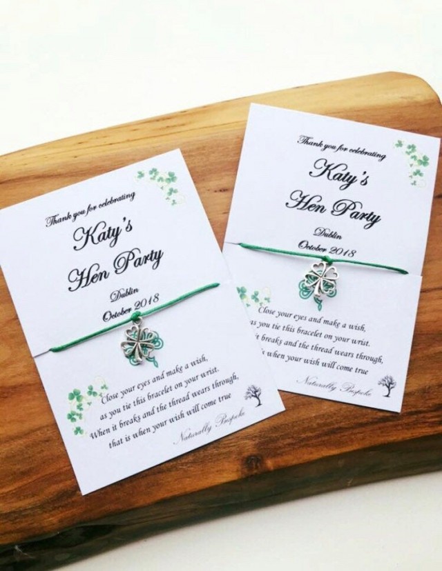 Hen Party Favours, Hen Party, Hen Do Keepsakes, Ireland, Wish Bracelets