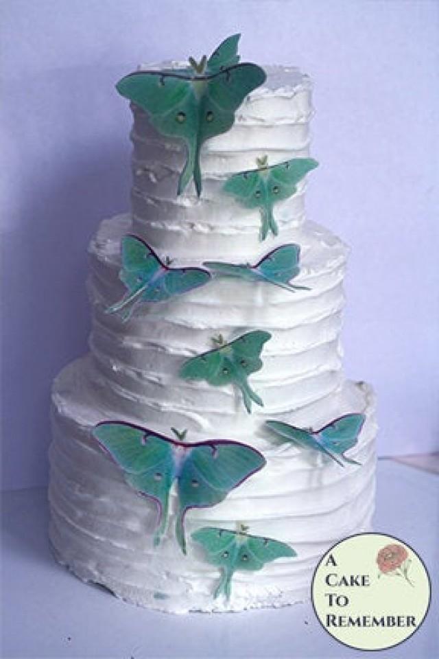 9 Edible Luna Moth Cake Decorations For A Woodland Wedding Cake Or A