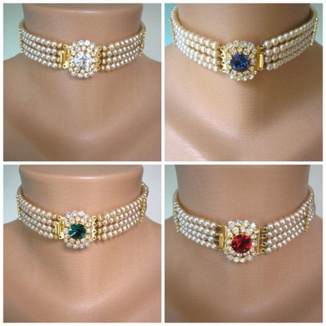 Vintage Pearl Choker Pearl Bridal Choker Indian Bridal Choker Pearl