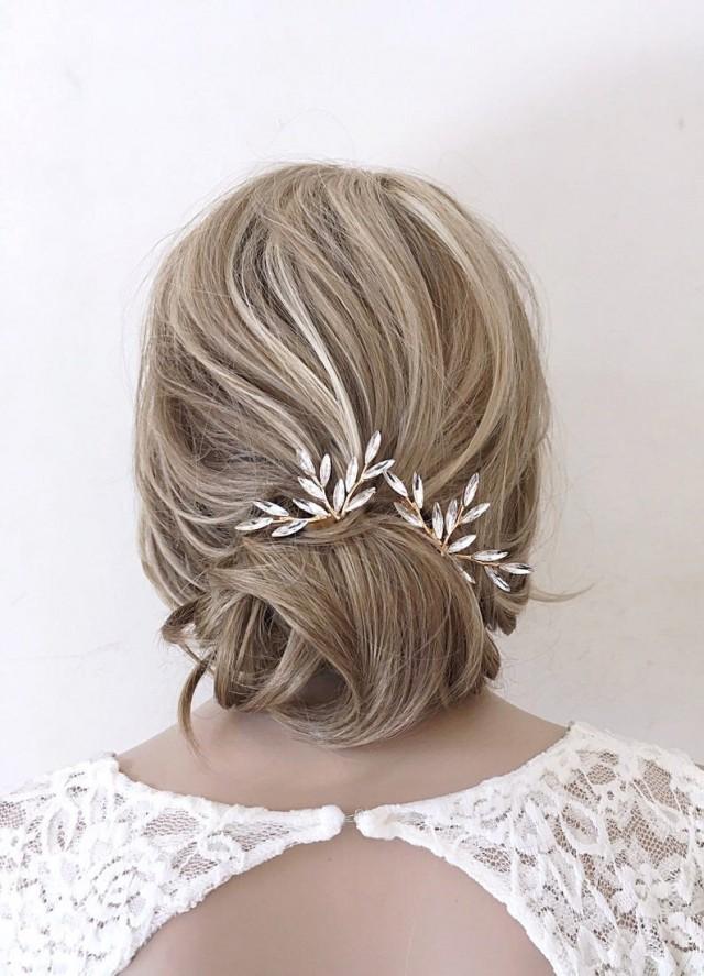 Bridal Hair Pins Gold Hair Comb Wedding Hair Piece Wedding Hair