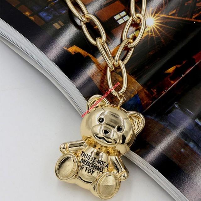 moschino teddy bear keychain