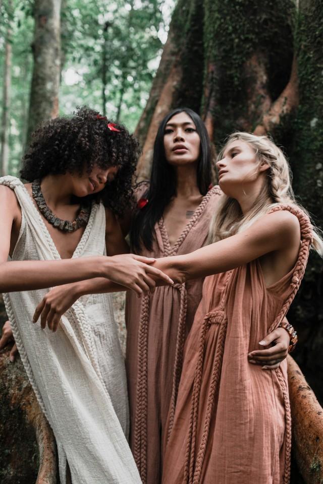 10 Colours! Organic Boho Dress • Dust 