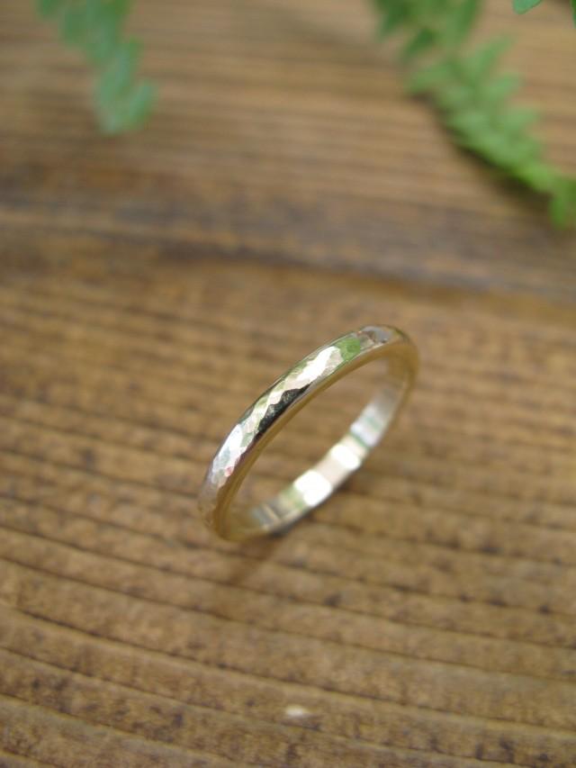 Hammered Wedding Band Dainty Ring Ladies Wedding Ring Simple