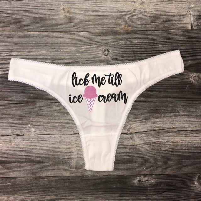 Unterwäsche Lick Me Till Ice Cream Thong 2971496 Weddbook 4264