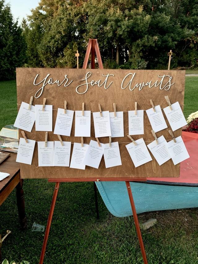 Decor Wood Wedding Seating Chart 2971702 Weddbook