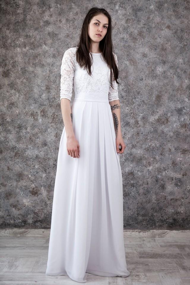 inexpensive modest wedding dresses