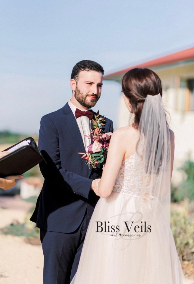 narrow wedding veil