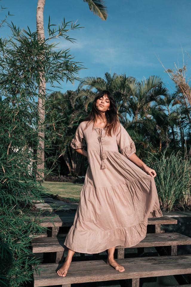 organic cotton maxi dress