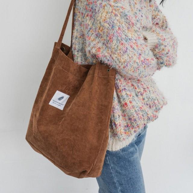 Tote Bags, Corduroy Bag, Modern Bag, Simple Handbags, Shoulder Bags