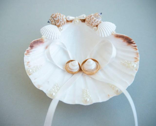 Beach Ring Holder, Seashell Ring Holder, Wedding Ring Holder , 2974937