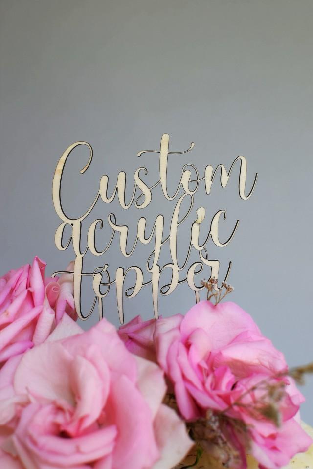 Custom Acrylic Topper Birthday Baby Shower Cake Toppers Party