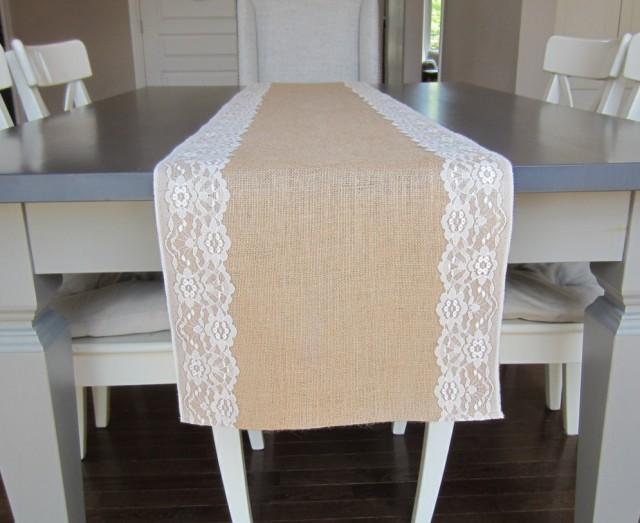 Country Style Table Runner Tablecloth White Table Decoration Vintage