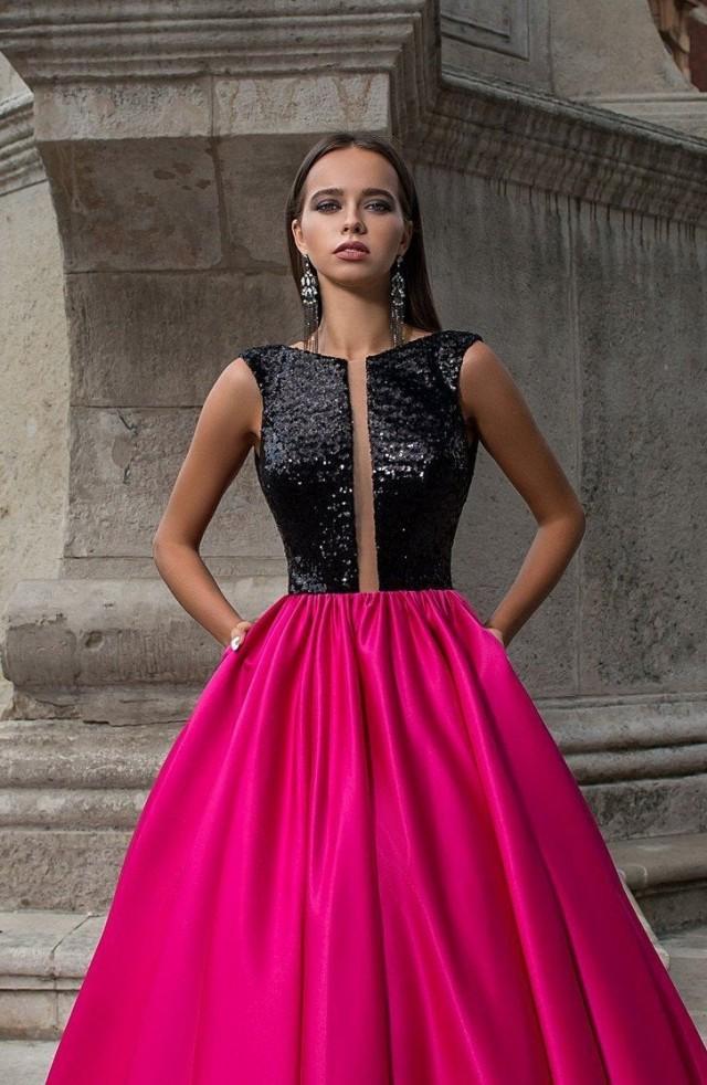 pink long formal dress