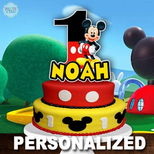 Mickey Mouse Cake Topper Mickey Mouse 1st Birthday Cake Topper Mickey Mouse Centerpiece Cake Decoration Mickey Mouse Clubhouse 2979844 Weddbook