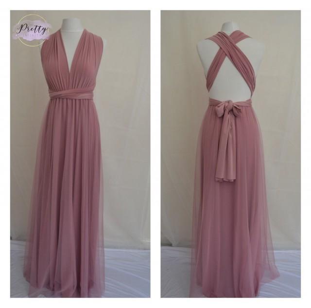 dusty pink infinity dress