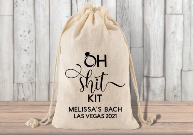 Wedding Party Favors Adult Party Bags Totes Oh Shit Kit Hangover Emergency Kit Bachelorette Party Favors Bach Party Favors