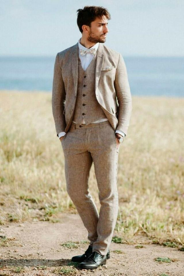 linen suit mens wedding