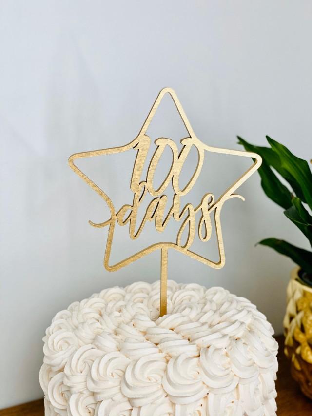 100 days cake topper