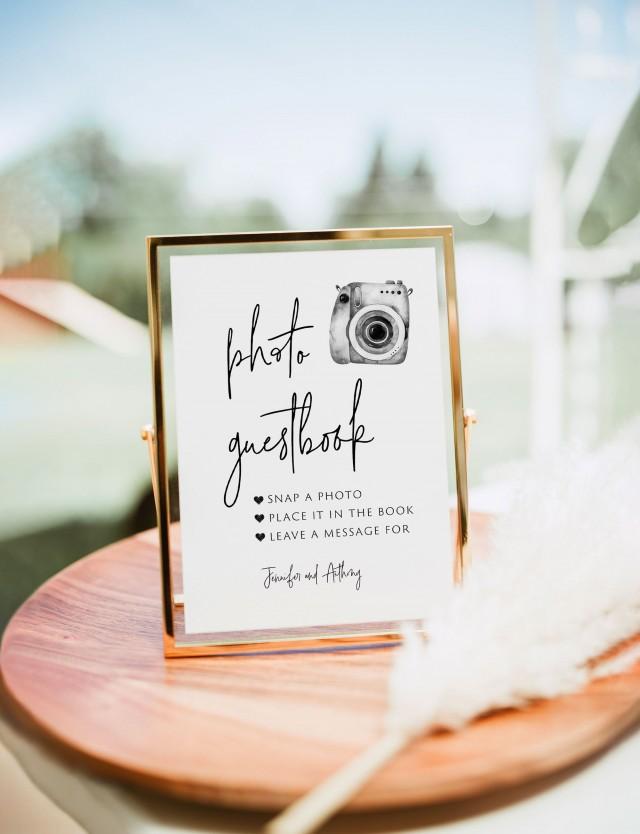 Photo Guest Book Sign, Wedding Photo Guestbook Sign, Photo Guestbook