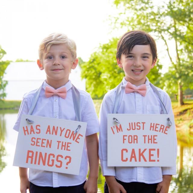 Two Ring Bearer Signs Funny Page Boy Signs Has Anyone Seen The Rings
