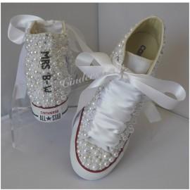 bling converse wedding