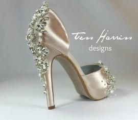 champagne pumps wedding