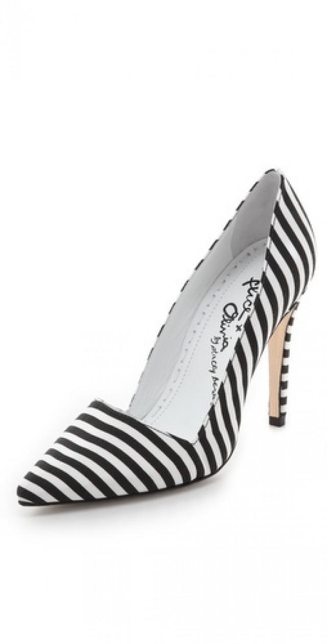 Striped Wedding - Dina Striped Pumps #2050663 - Weddbook