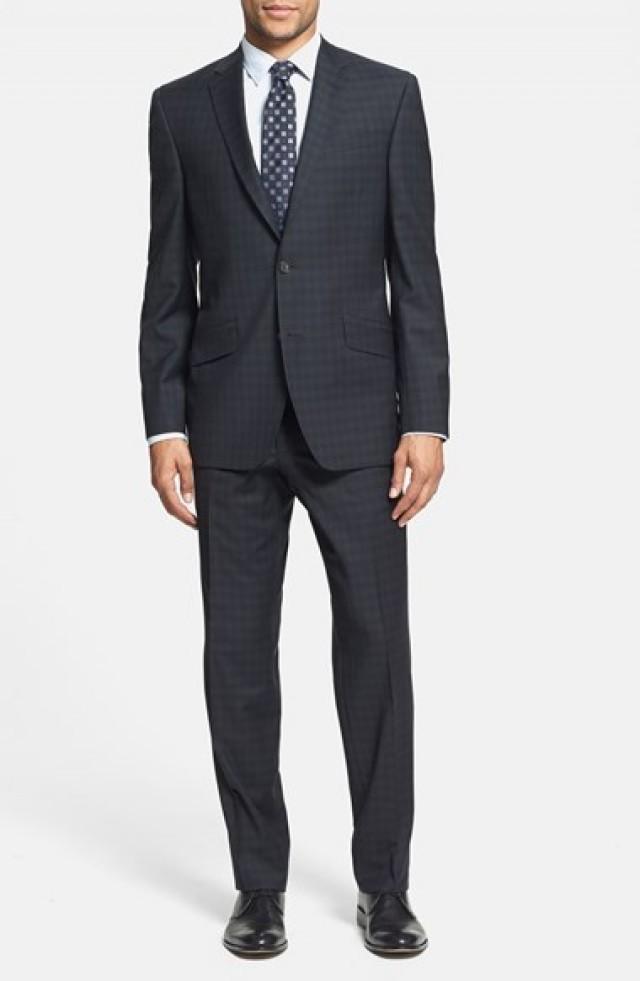 Ted Baker London 'Jones' Trim Fit Plaid Suit #2154096 - Weddbook