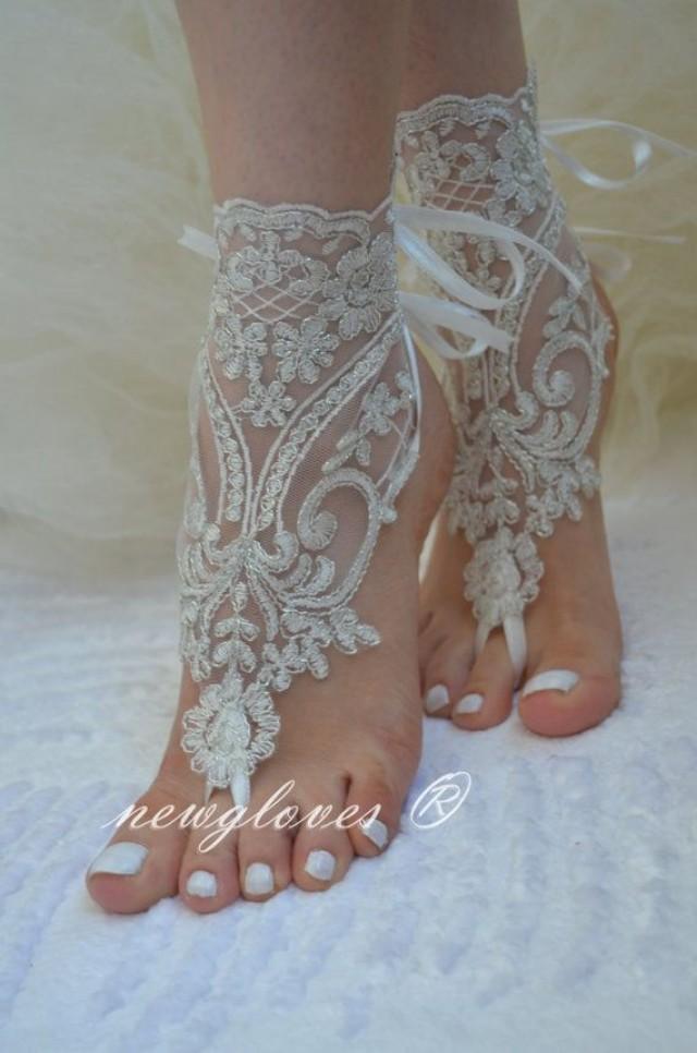 Beach Wedding - Ivory Beach Wedding Barefoot Sandals #2179619 - Weddbook