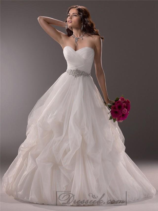 Criss-cross Ruched Sweetheart Ball Gown Wedding Dresses #2197933 - Weddbook