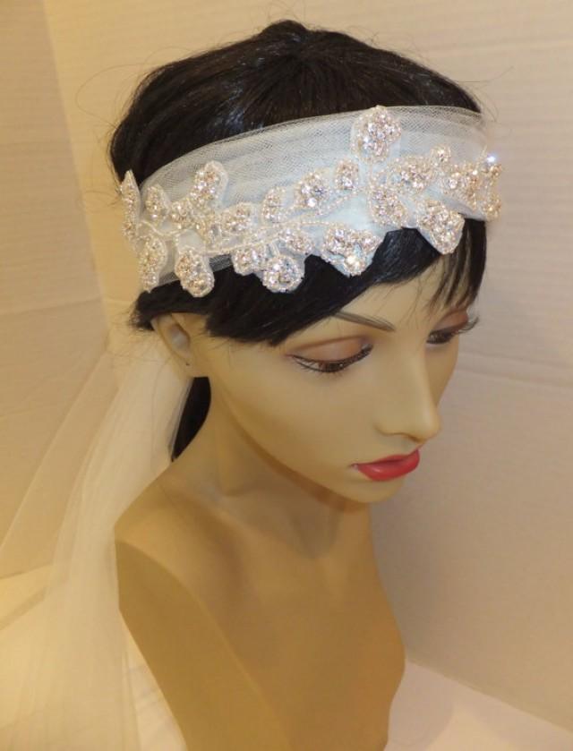 Bandeau Bridal Headpiece, Wedding Headpiece, VINE, Bridal Veil ...