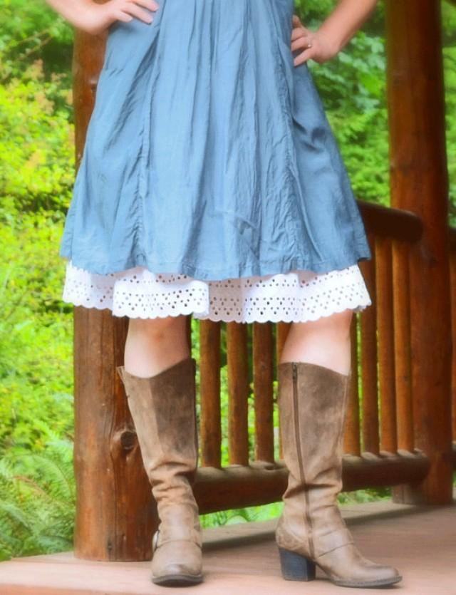 FGBF Skirt Extender Dress Woen Slip Dresses Under Lace Cotton