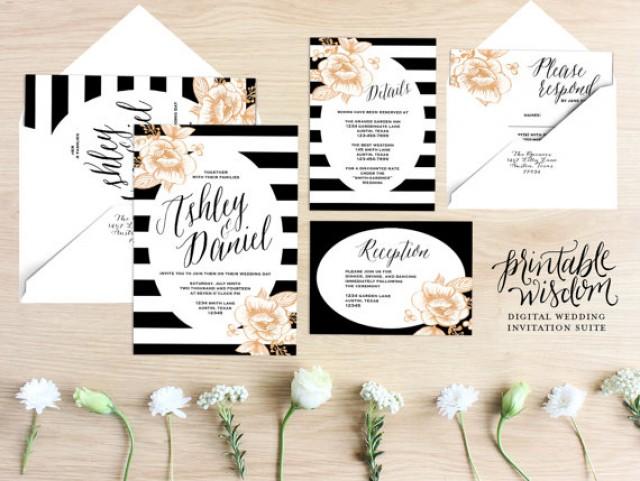 Stripes Wedding Printable Invitation 2234333 Weddbook
