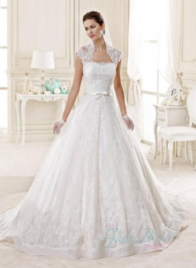 JW15131 Chic Lace Bolero Strapless Princess Ball Gown Spring Wedding ...