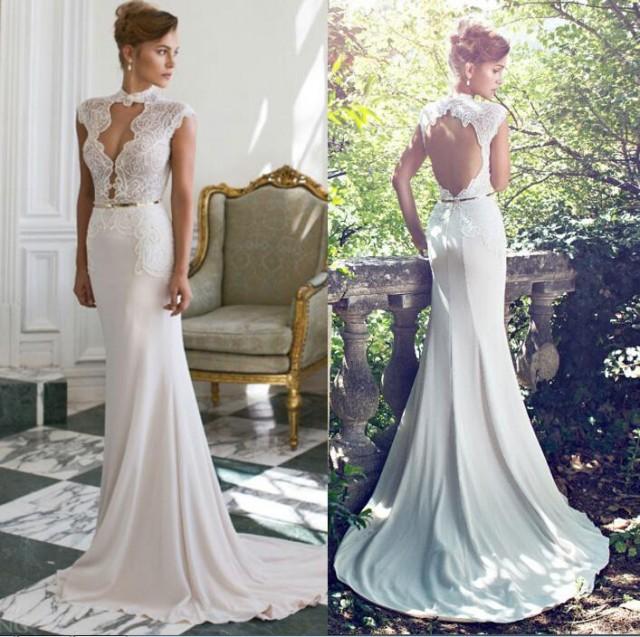 A Line Sheath Wedding Dress 5