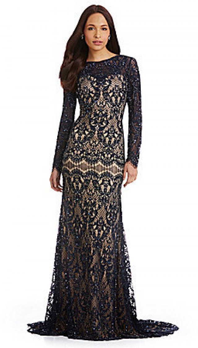 JVN Evenings By Jovani Illusion Lace Gown #2255313 - Weddbook