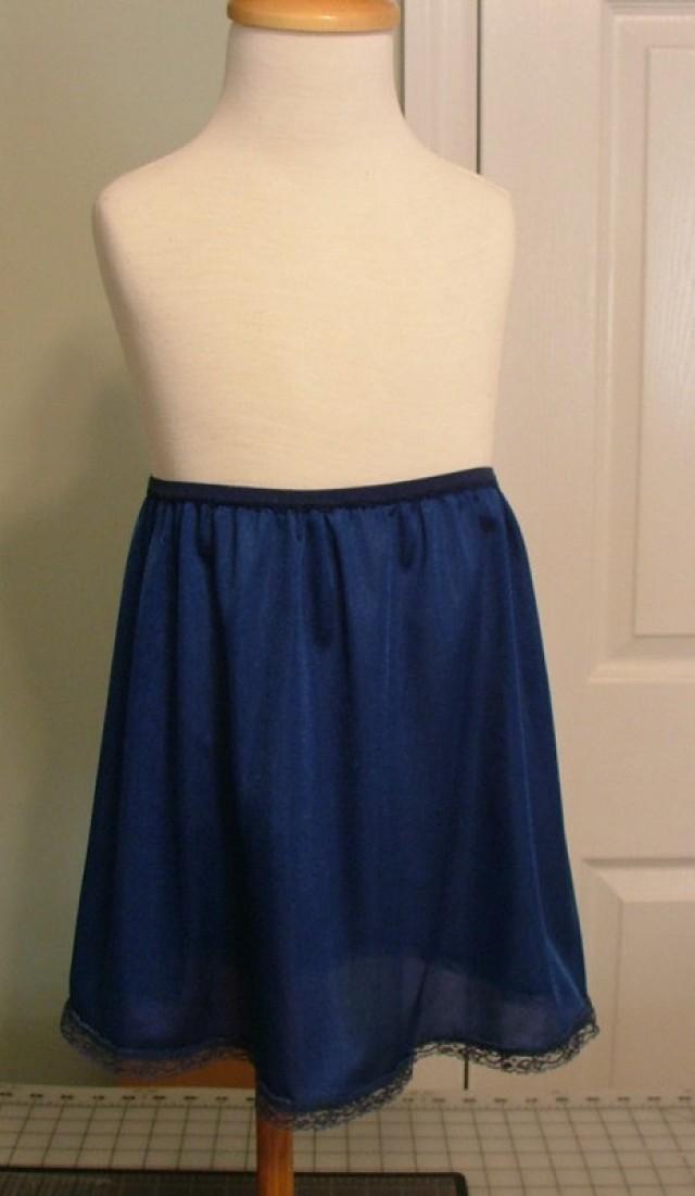 TUTU Slip - Size 2t-4t NAVY BLUE - Tutu Dress Half Slip Little Girls ...