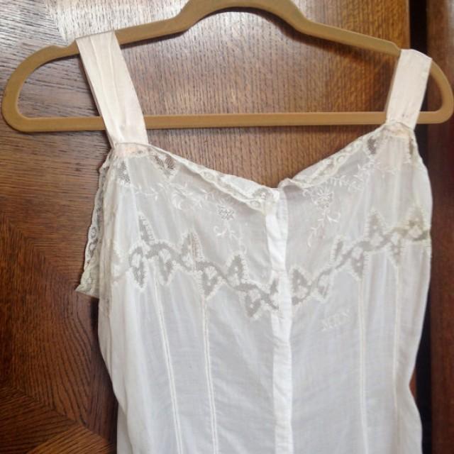 Victorian Lace Step Ins Antique Undergarments Lingerie White Slip ...
