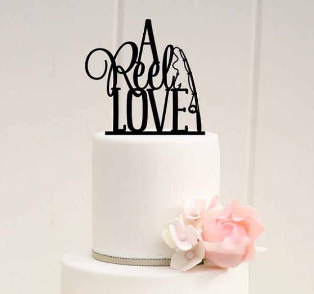 A Reel Love Fishing Wedding Cake Topper - Custom Cake Topper #2274960 ...