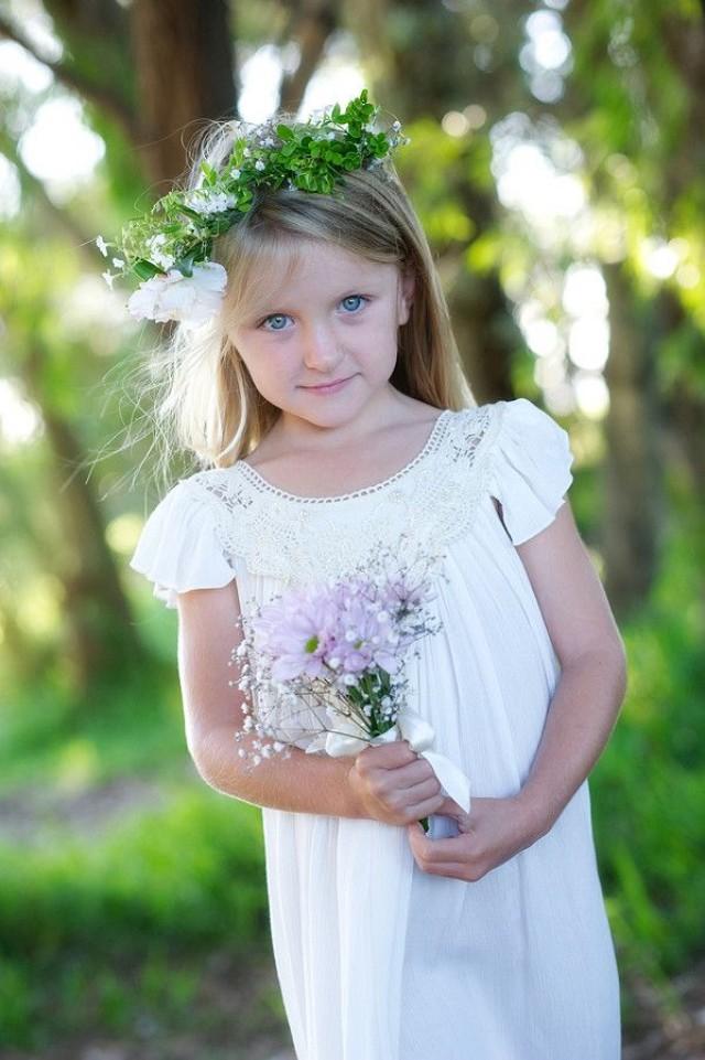 Flower Girls & Ring Bearers - Ivory Snowdrop Beaded Dress #2276014 ...