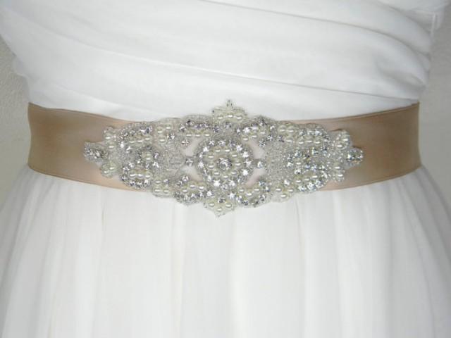 Plus Size Wedding Belt Long Bridal Sash Satin Plus Size Wedding Belt Long Bridal Sash Satin Rhinestone And Pearl Dress Choose Your Lique 2289756