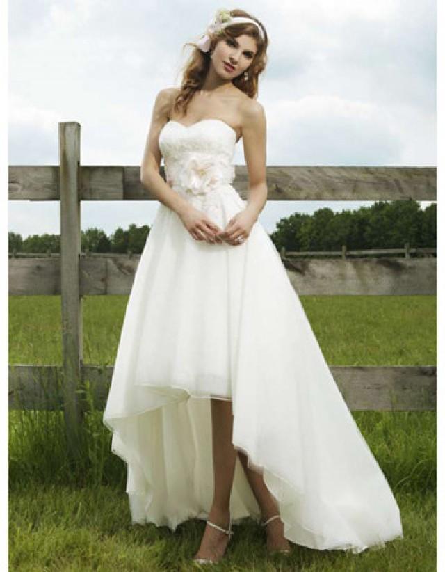 Modest A-Line Sweetheart High-Low Hem Wedding Dresses/ Unique ...
