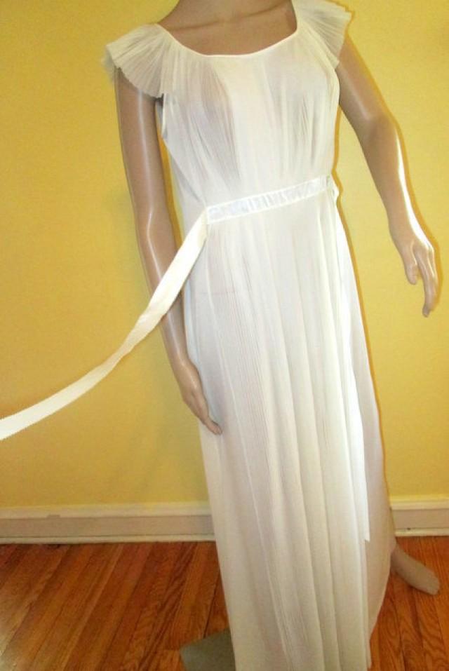 Wedding White Nightgown. Pleated And Gorgeous. #2291960 - Weddbook